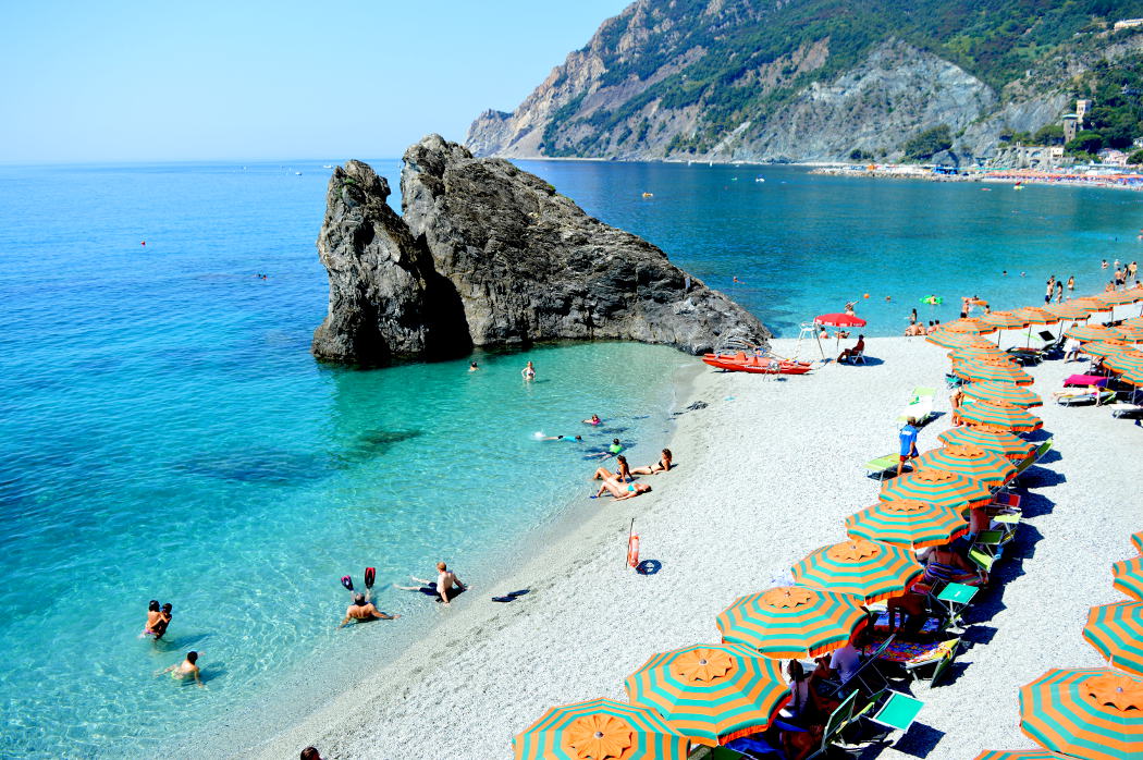 Monterosso public Fegina beach Liguria